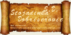 Stojadinka Dobrišerović vizit kartica